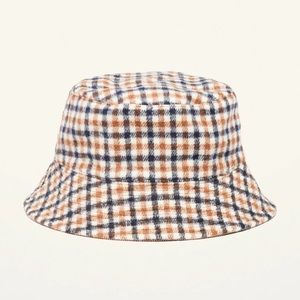 NWOT Old Navy Reversible Plaid Corduroy/Flannel Bucket Hat